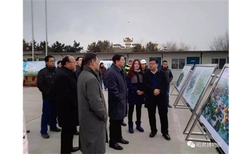 白玉刚部长视察昭君博物院扩建项目工程