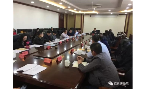 【昭君文化旅游区】博物馆展陈组领导成员视察施工现场建设项目进度情况并组织召开第二次一周工作协调例会