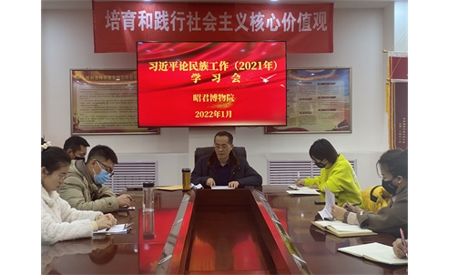 昭君博物院召开落实《呼市文化旅游广电局推进全国民族团结进步示范市创建工作 方案》部署会议